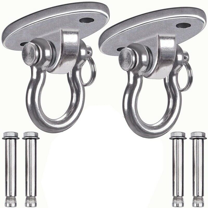 2X(Stainless Steel 304 Heavy Duty Swing Hangers Swing Sets 250Kg Capacity fI2I2)