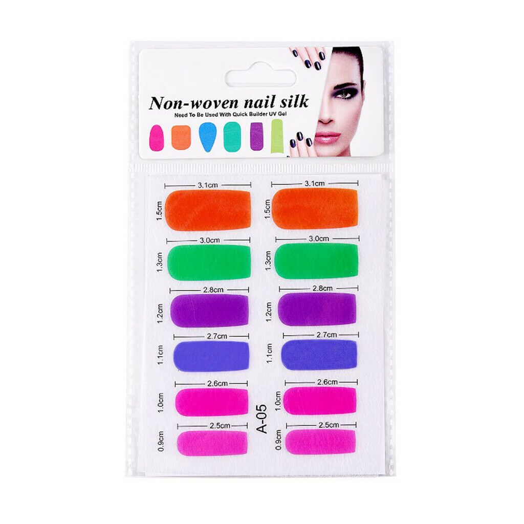 2Pcs Nail Art Fiberglass Non-woven Silk Extension Tips Manicure DIY Tools 05