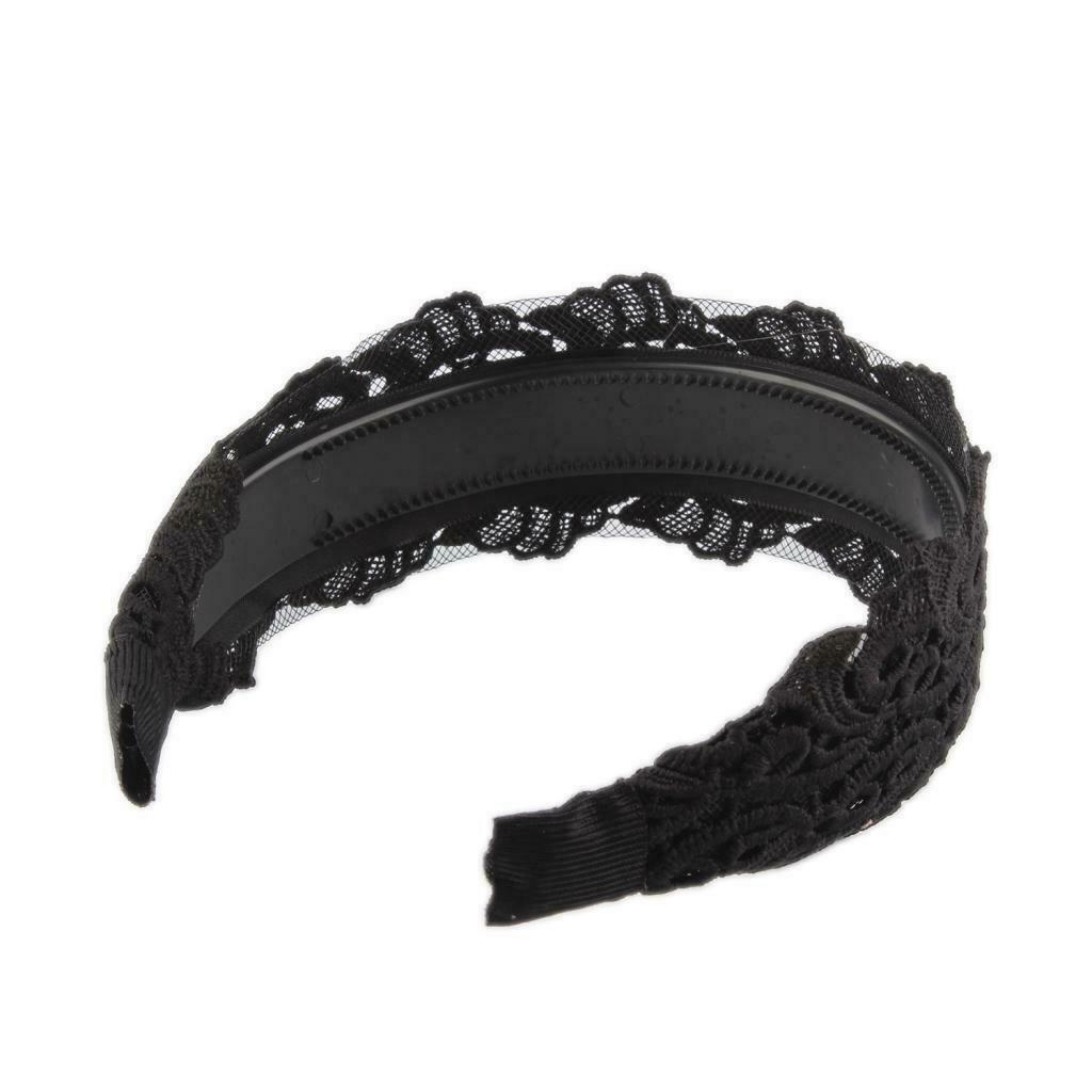 Lace fabric flower plastic wide alice hair band headband hair accessories