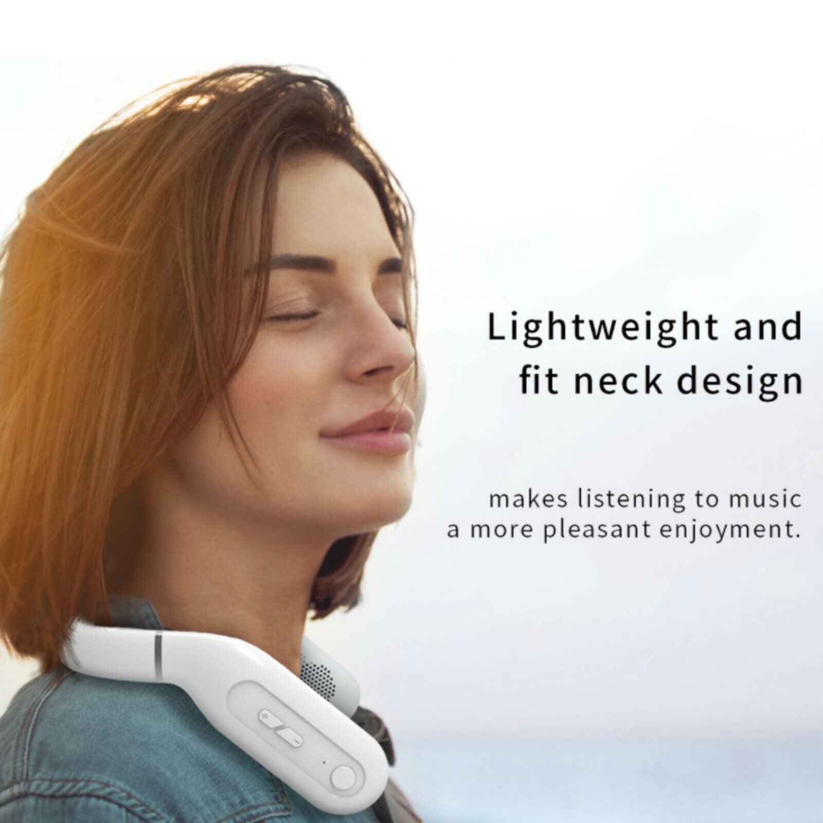 Neckband Bluetooth 5.0 Headphone Speaker Wearable Headset Indoor Walking