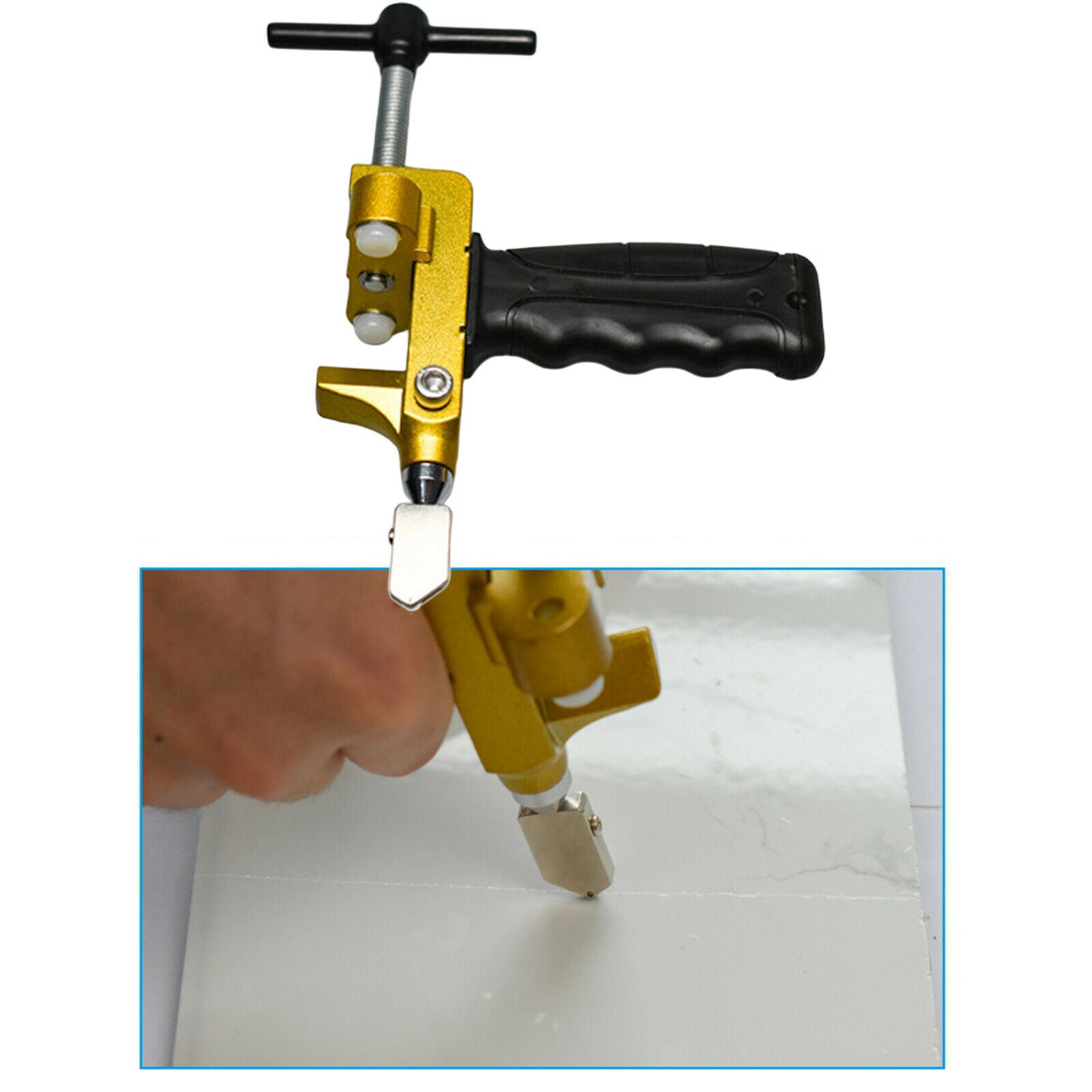2 In 1 Professional Hand Tile Cutter Glass Cutter Breaker Ceramic Opener