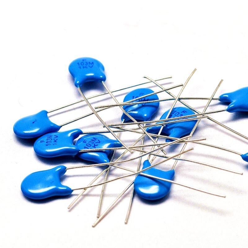 50Pcs 10 Values 101 K-681 K 3KV High-voltage Ceramic Capacitor Assorted Kit