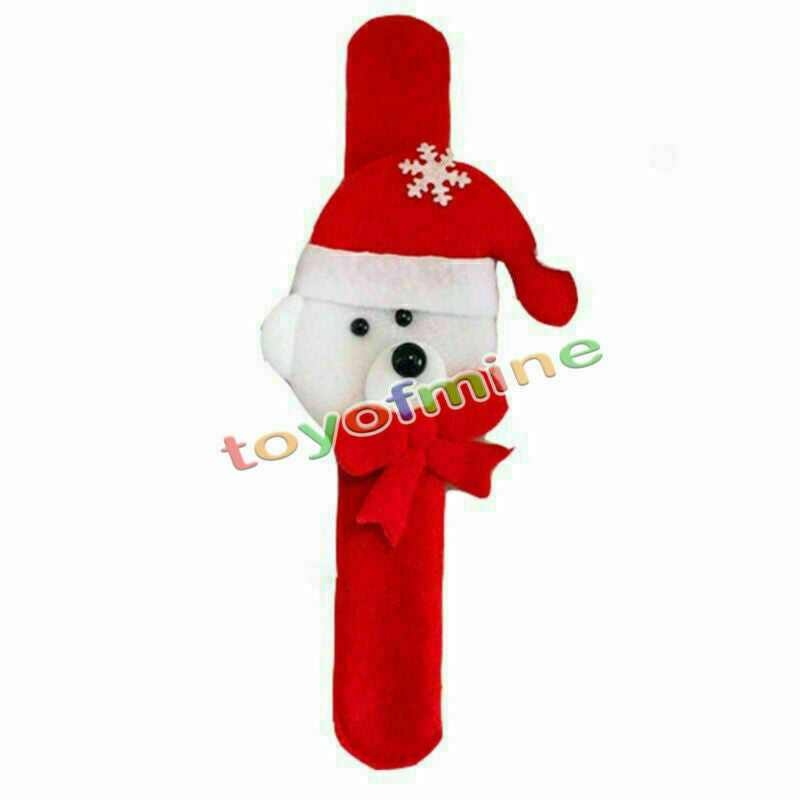 Santa Claus Deer Beer Slap Circle Bracelet Christmas Xmas Gift Decoration Random