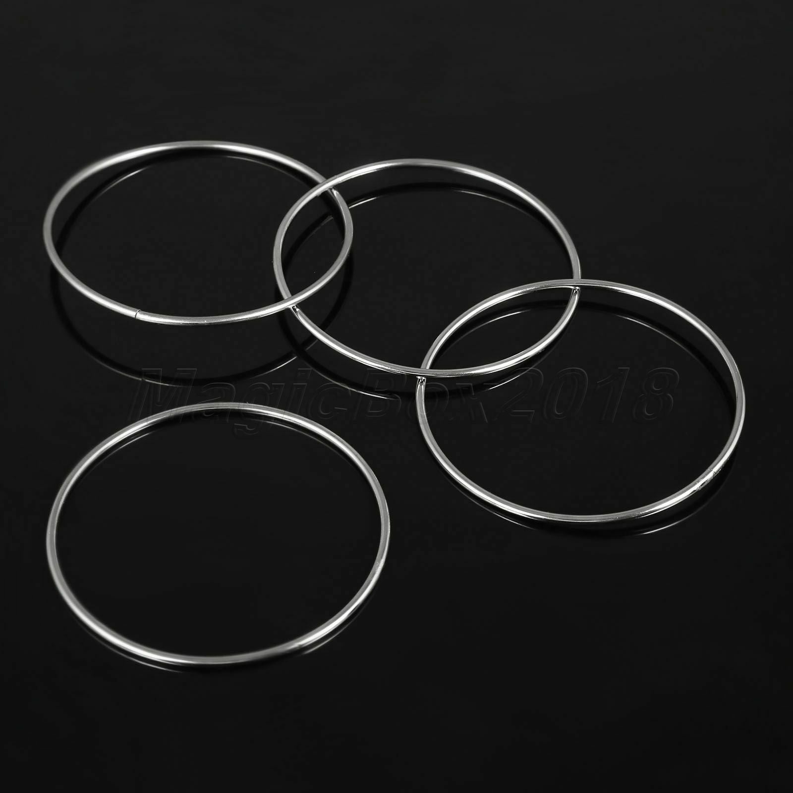 1set Chain Chinese Rings Close-Up Stage Magic Trick Props Classic Toys 10cm Dia.