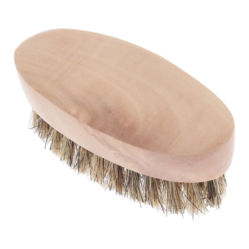 Beard Brush with Premium Boar Bristles - Firm and Soft - Facial Mustache Styling