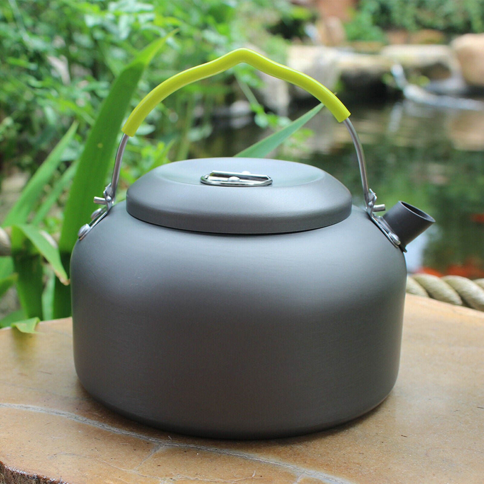 Camp Fire Kettle Aluminum Teapot Camping Hiking Cookware Water Kettles