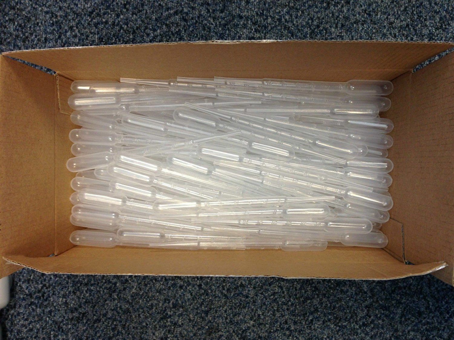 3ml Graduated Pipettes Disposable Pasteur Plastic Eye Dropper Set 100Pcs