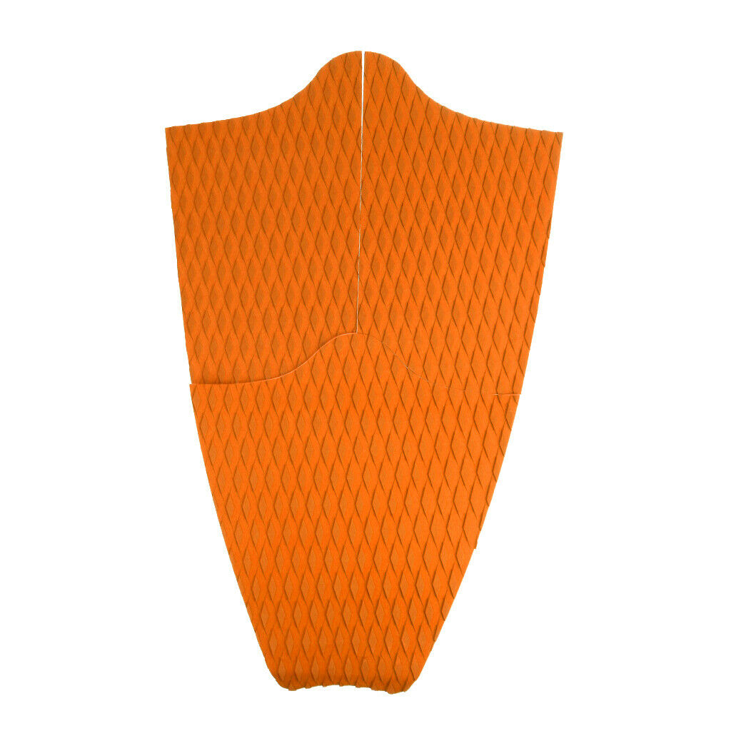 9pcs/Set Diamond Surfboard Full Deck Traction Pad Tail Grips Orange