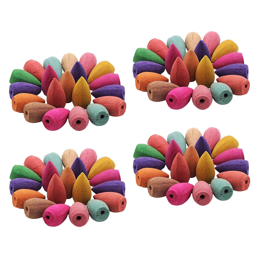 80 Pieces Backflow Incense Cones Incense Cone for Meditation Yoga SPA Toilet