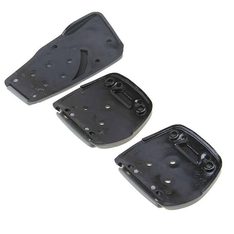 Grey Metal Speed Sporty Non-Slip Manual MT Gas Brake Foot Pedal Pad Cover Car