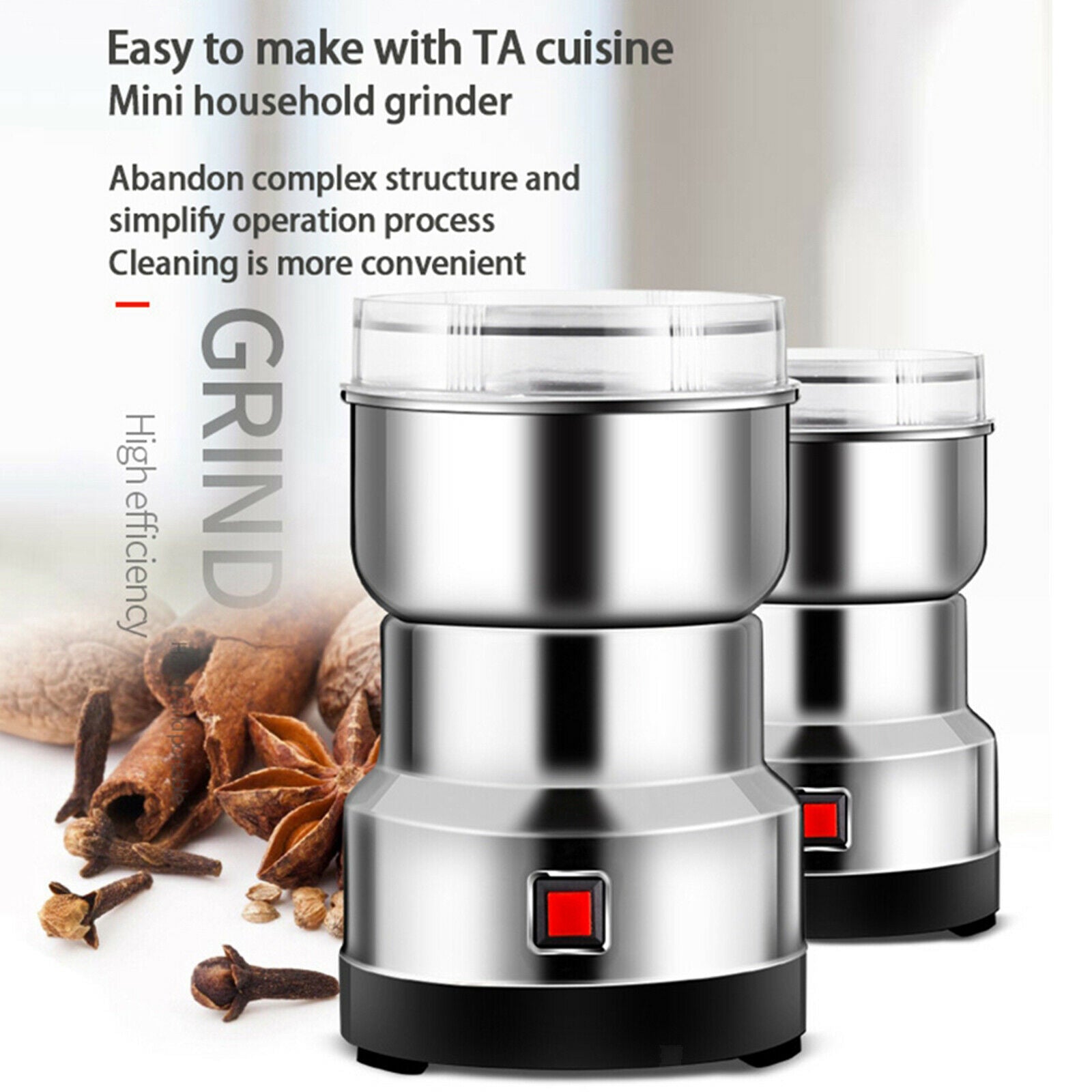 Household Electric Coffee Beans Grains Grinder Nuts Spices Grinding Machine