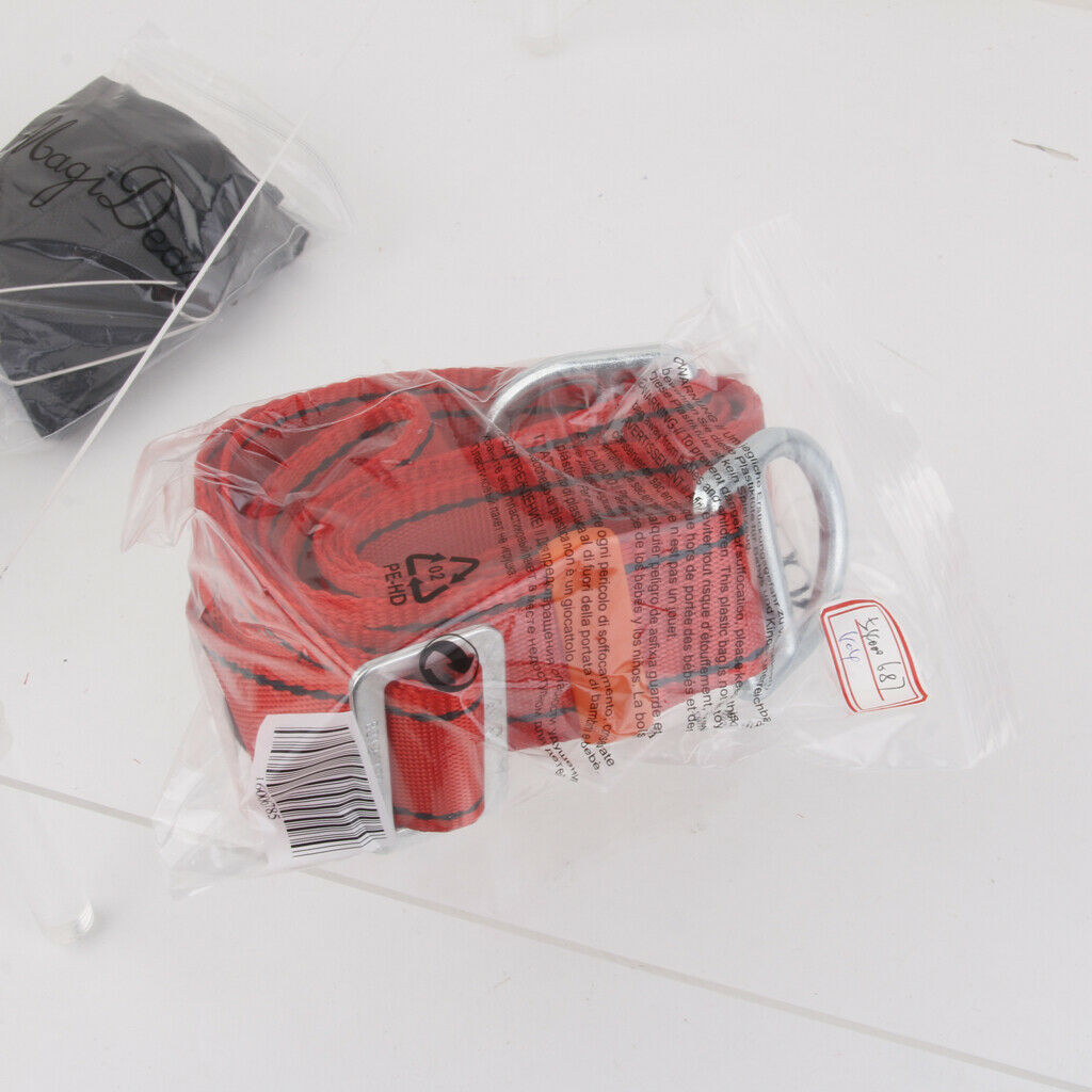 2.5 Meters Adjustable Rock Climbing Mountaineering Sling Strap Red 22KN