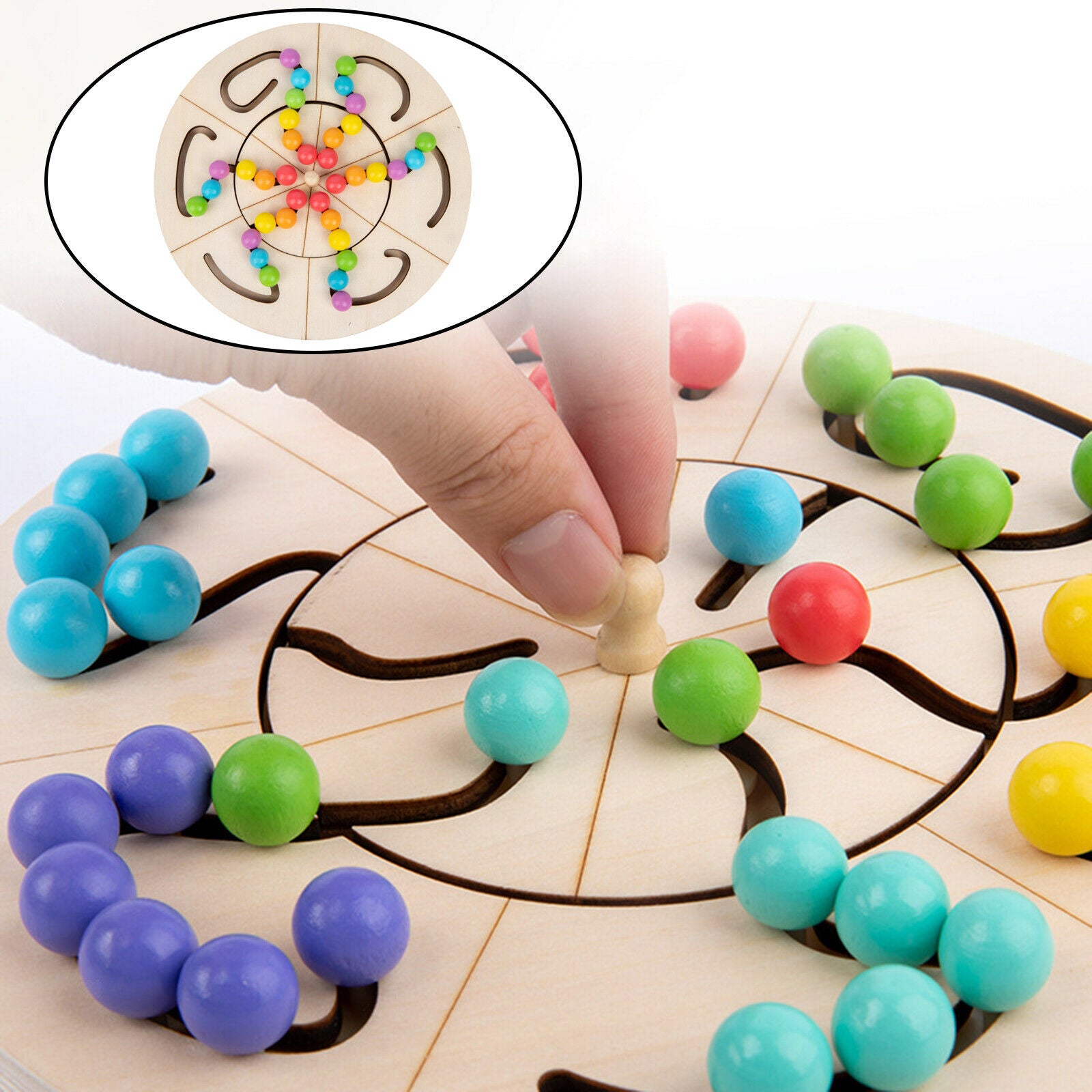 Bead Maze Puzzle Toys DIY Multifunctional Toddlers Learning Colour Cognitive