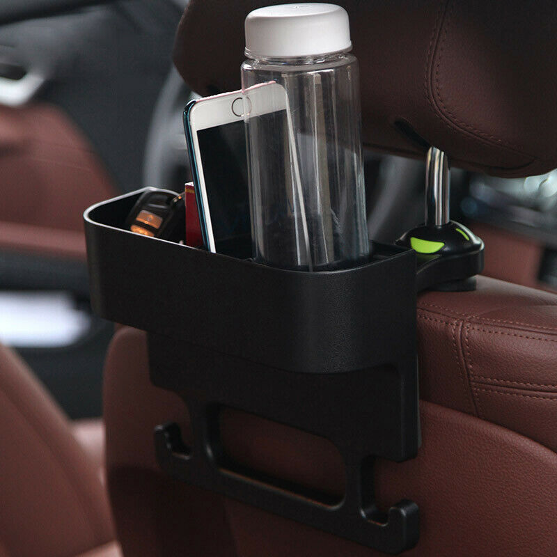 1PCS Car Seat Back Crevice Cup Holder Case Water Drink Stand Food Storage Box
