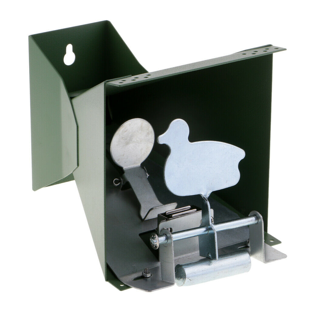 Shooting Resetting Target 2.5mm Heavy Duty Steel Pellet Trap &Target 14x14cm