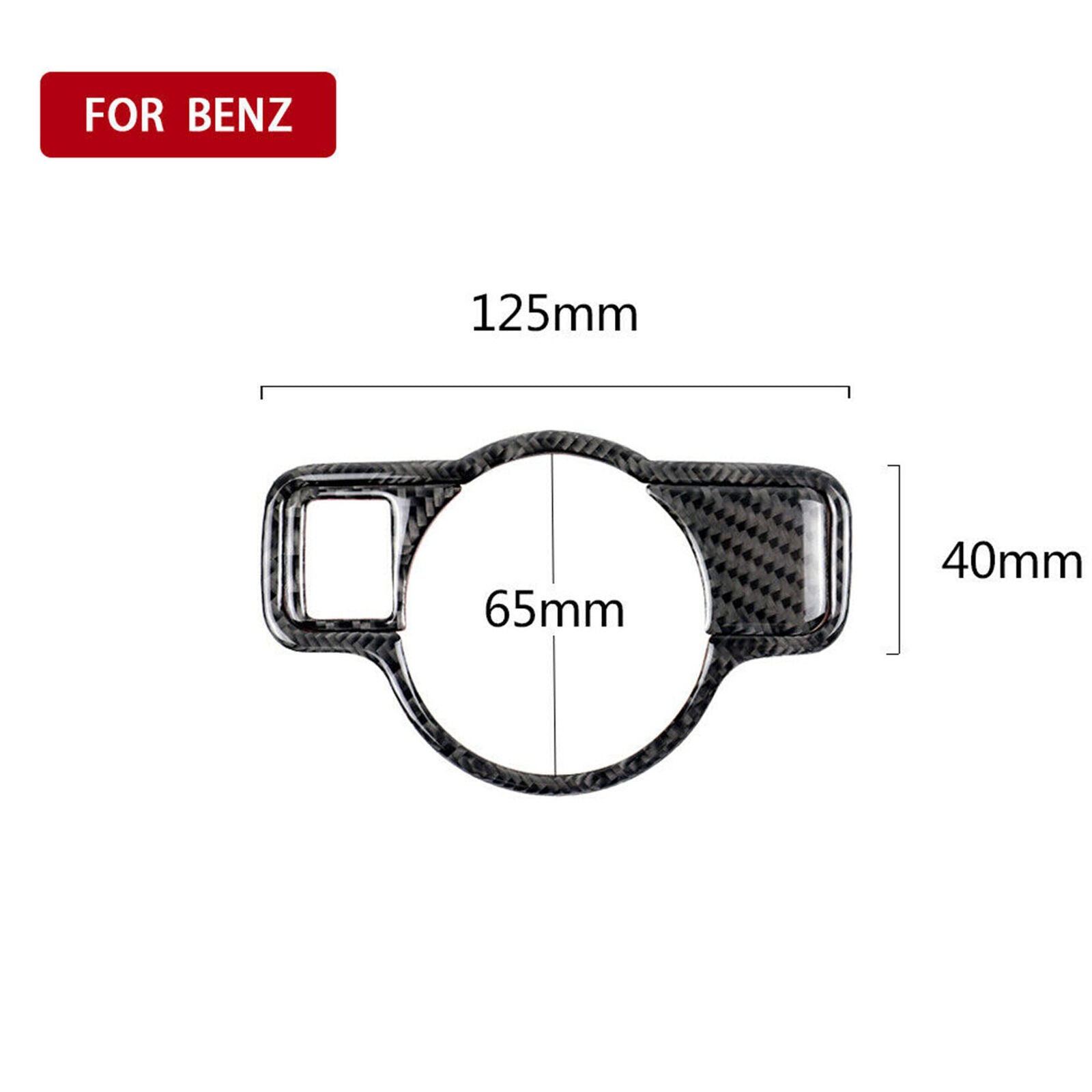Carbon Fiber Headlight Switch Cover Trim For Mercedes-Benz A C E CLA GLA GLE GLK