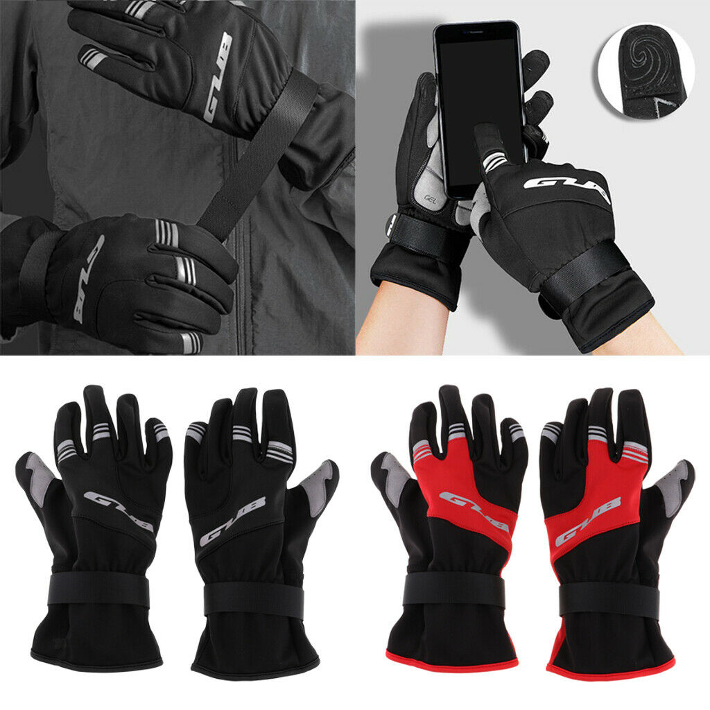 Anti Slip Cycling MTB Bike Gloves Touch Screen Gloves Black L