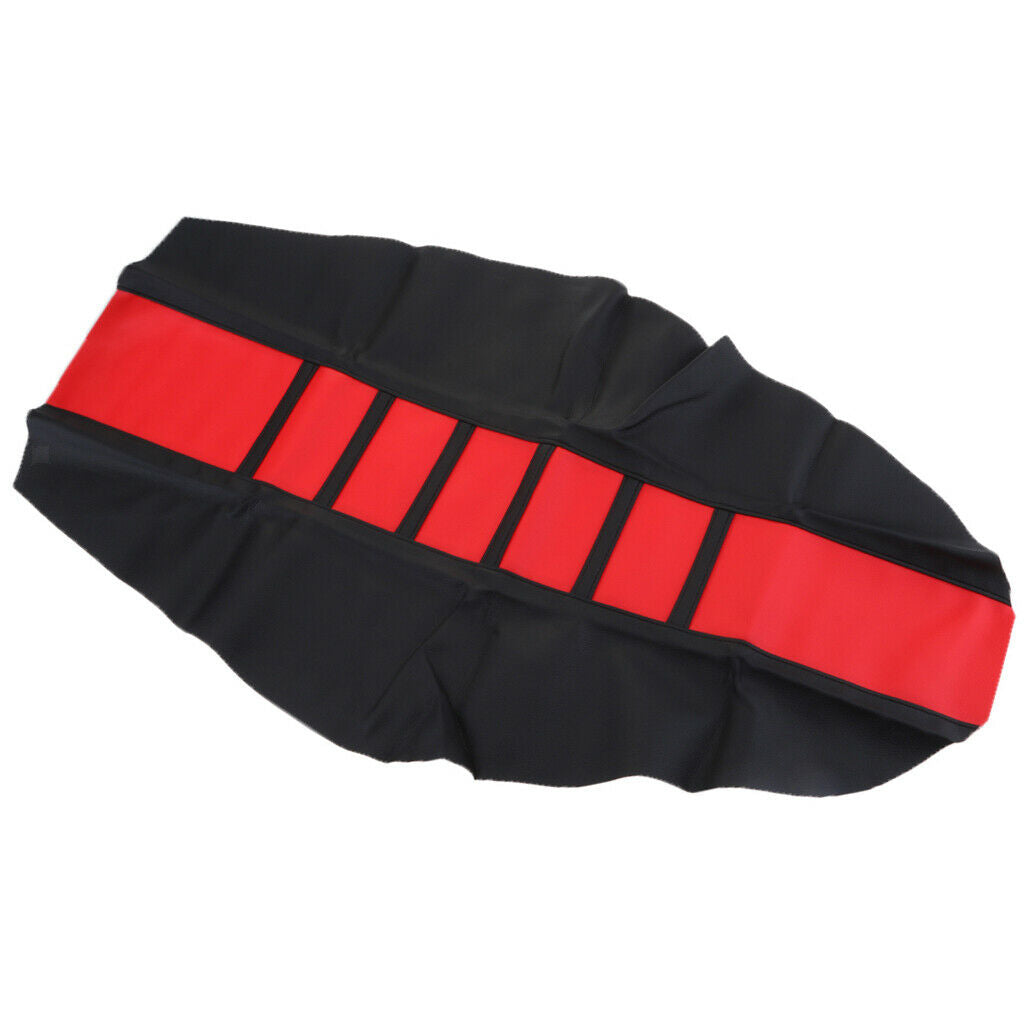 Universal Leather Gripper Soft Seat Cover for WR YZF CRF Motorcycle Red