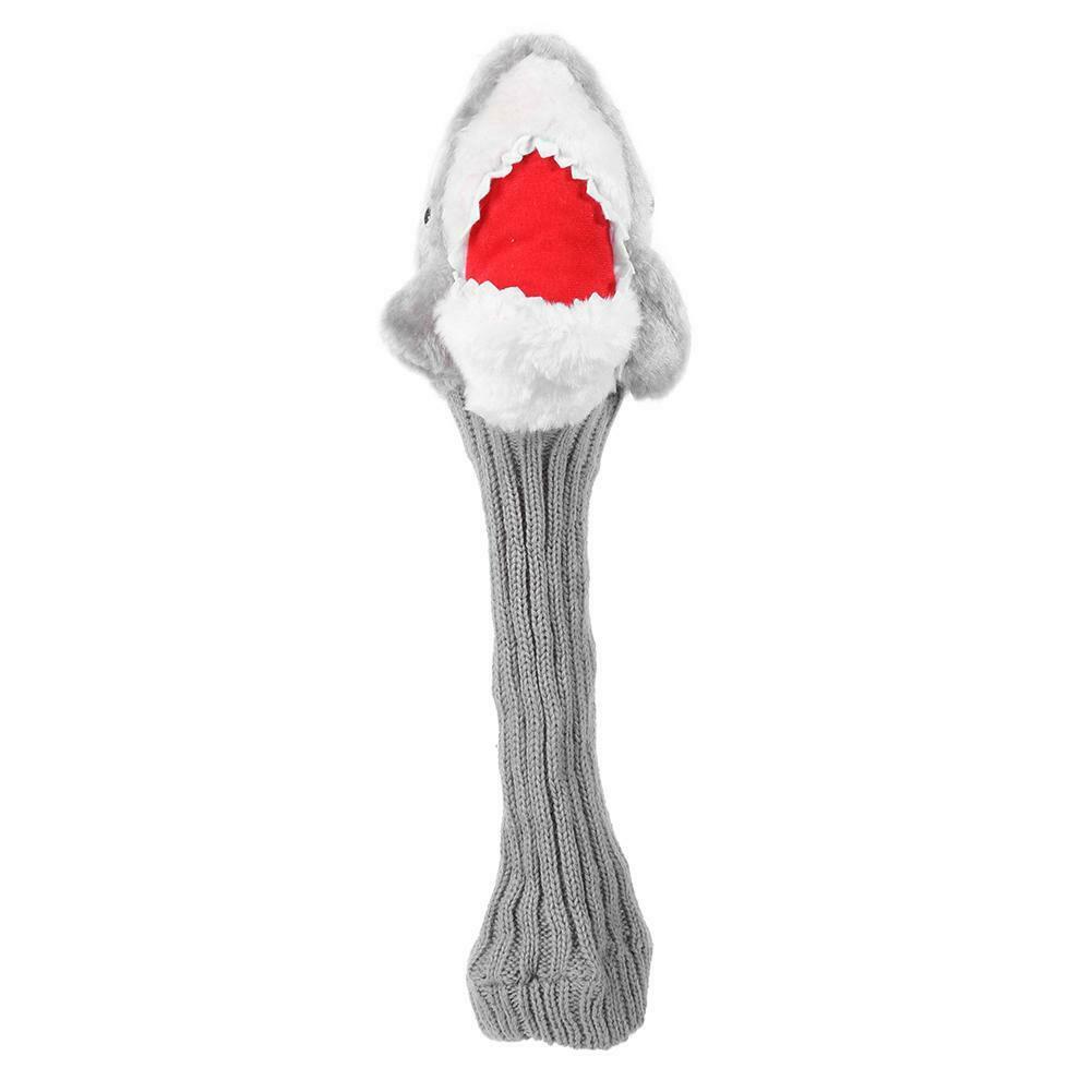 Shark Fleece Golf Club Head Cover Headcover for No.3 No.5 Fairway Wood  @