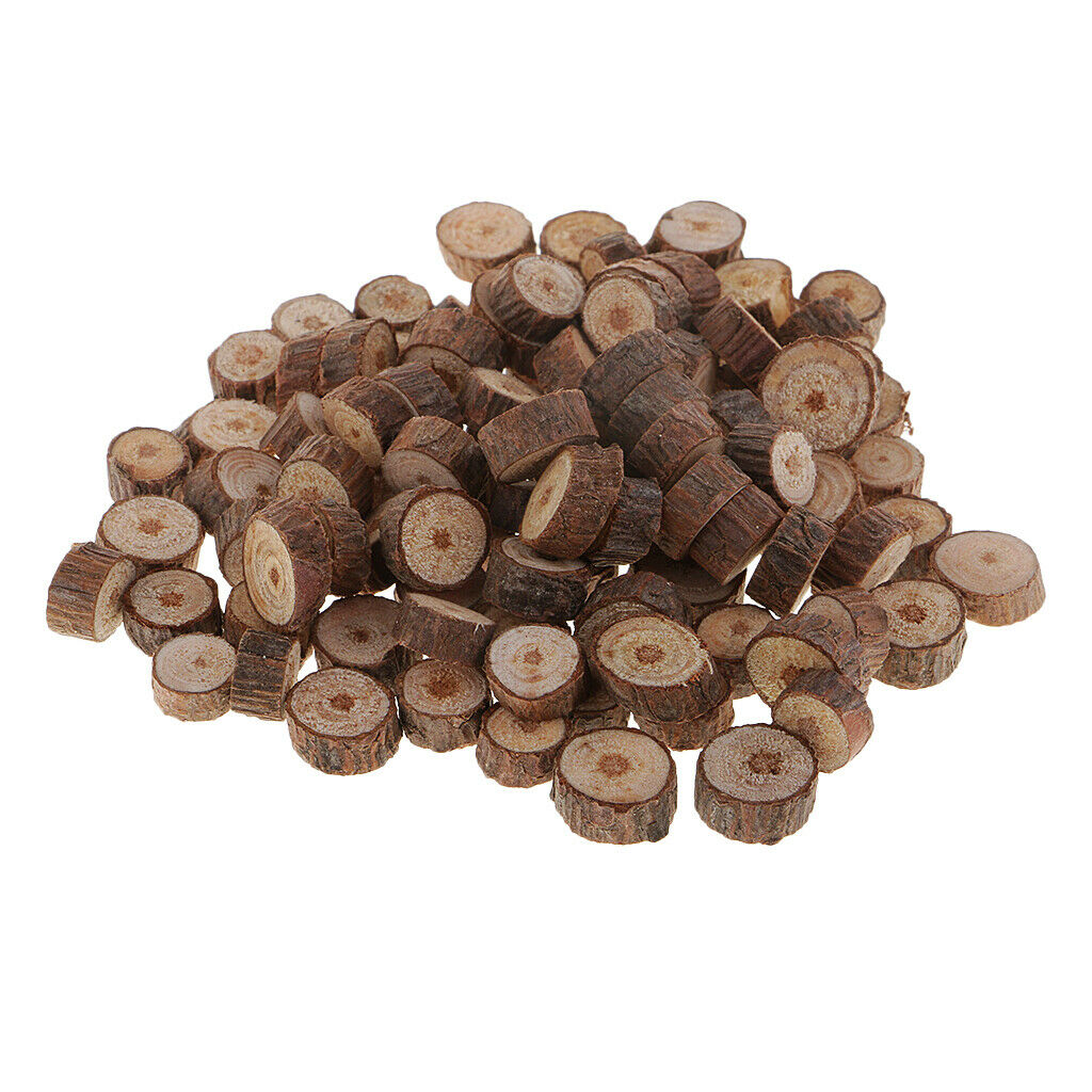 100 pieces natural wood log wood slices natural wood slices tree slices for
