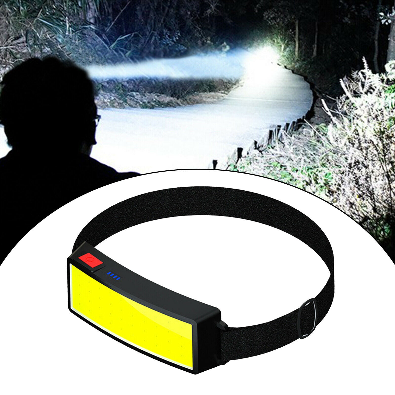 LED Headlamp Rechargeable Super Bright Flashlights Outdoor Running Walking
