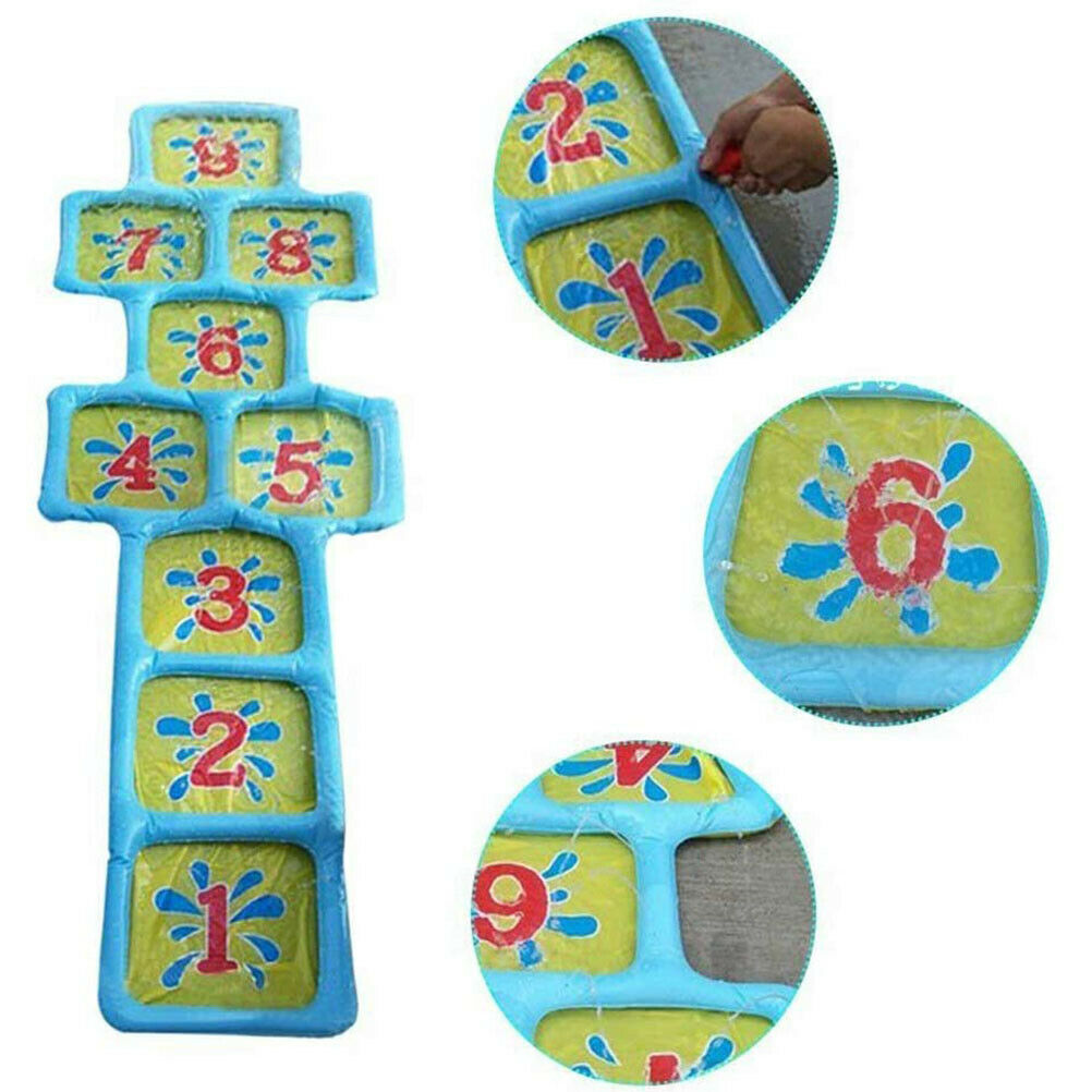 Outdoor Numbers Games For Kids Sprinkler Pad Cartoon Sprinkle Splash Play Mat