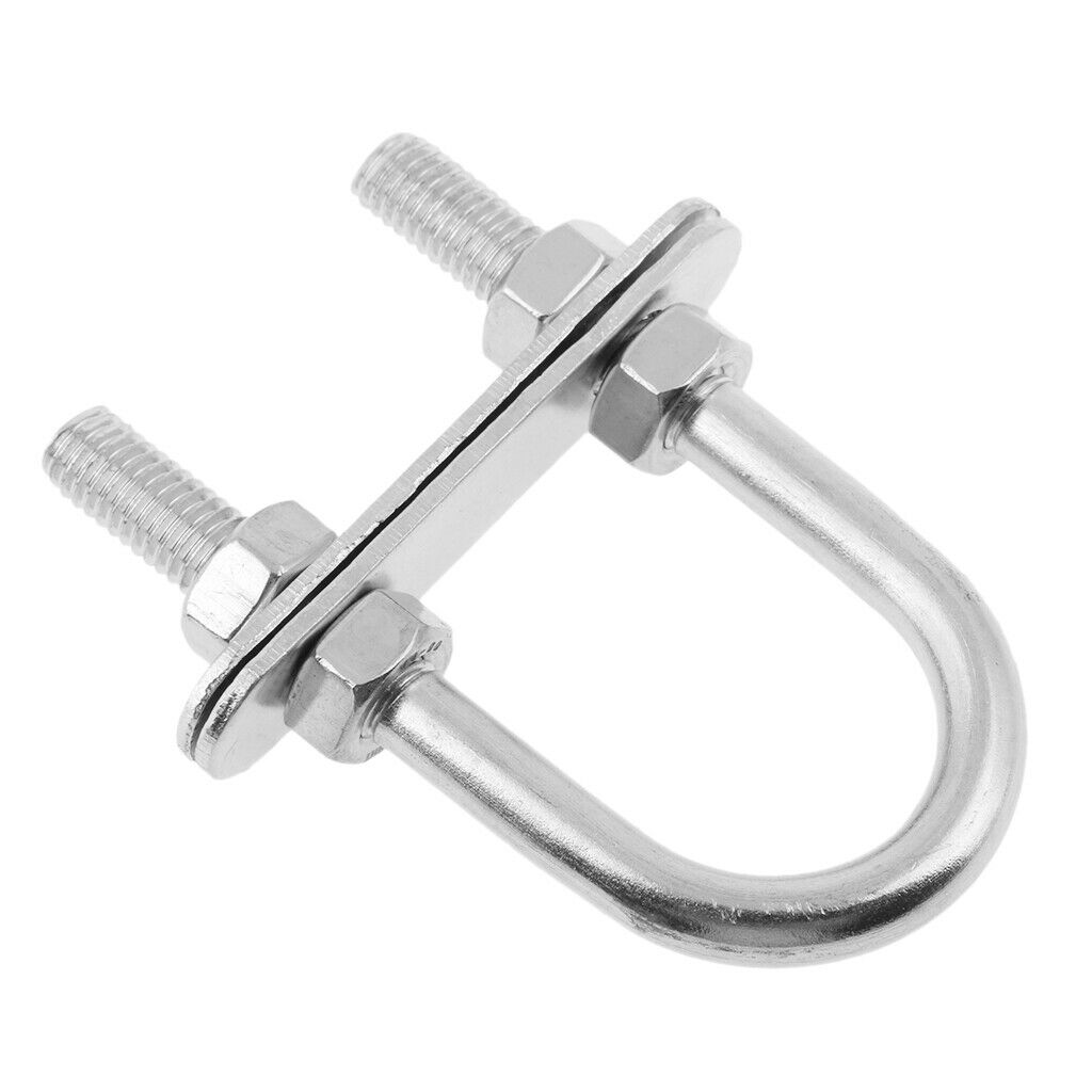 Stainless Steel 316 U Bolt Bow Eye Nuts Washers 7*80mm Boat Tow Trailer