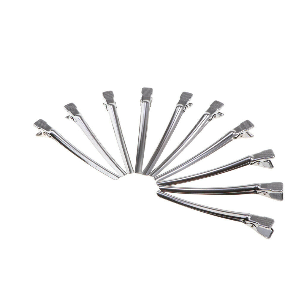 4.1 Inches Duckbill Hair Clips Metal Alligator Curl Clips Sectioning Clips with