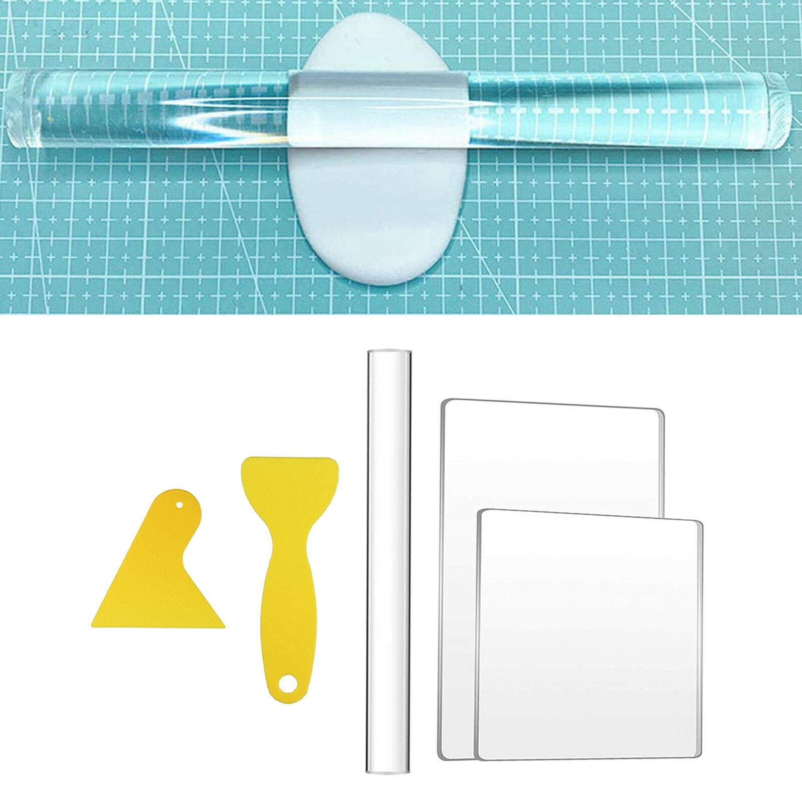 5pcs/set Acrylic Clay Roller Set Shaper Ceramic Sculpting DIY Crafts Making