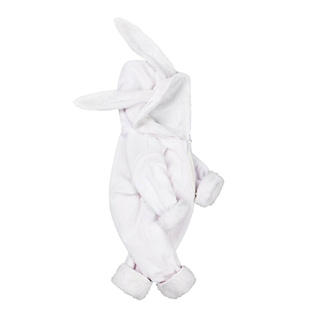 Newborn Clothes Romper Jumpsuit Winter for Baby Girl Boy White(12-18 Months)
