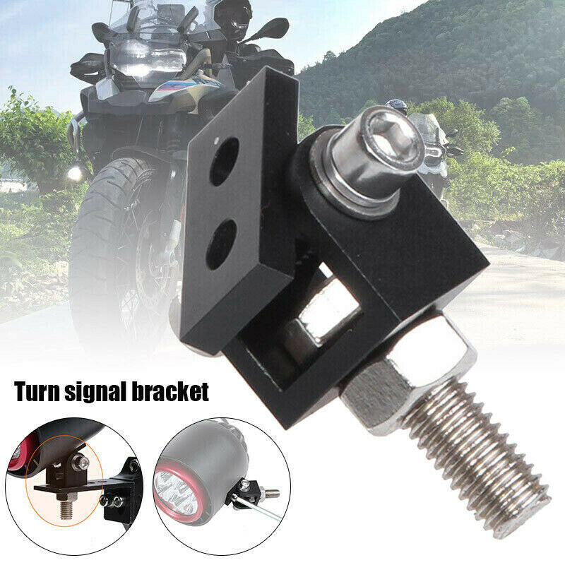 Motorcycle Headlight Expansion Mounting Bracket Lamp Holder Clamp-Black N3H2