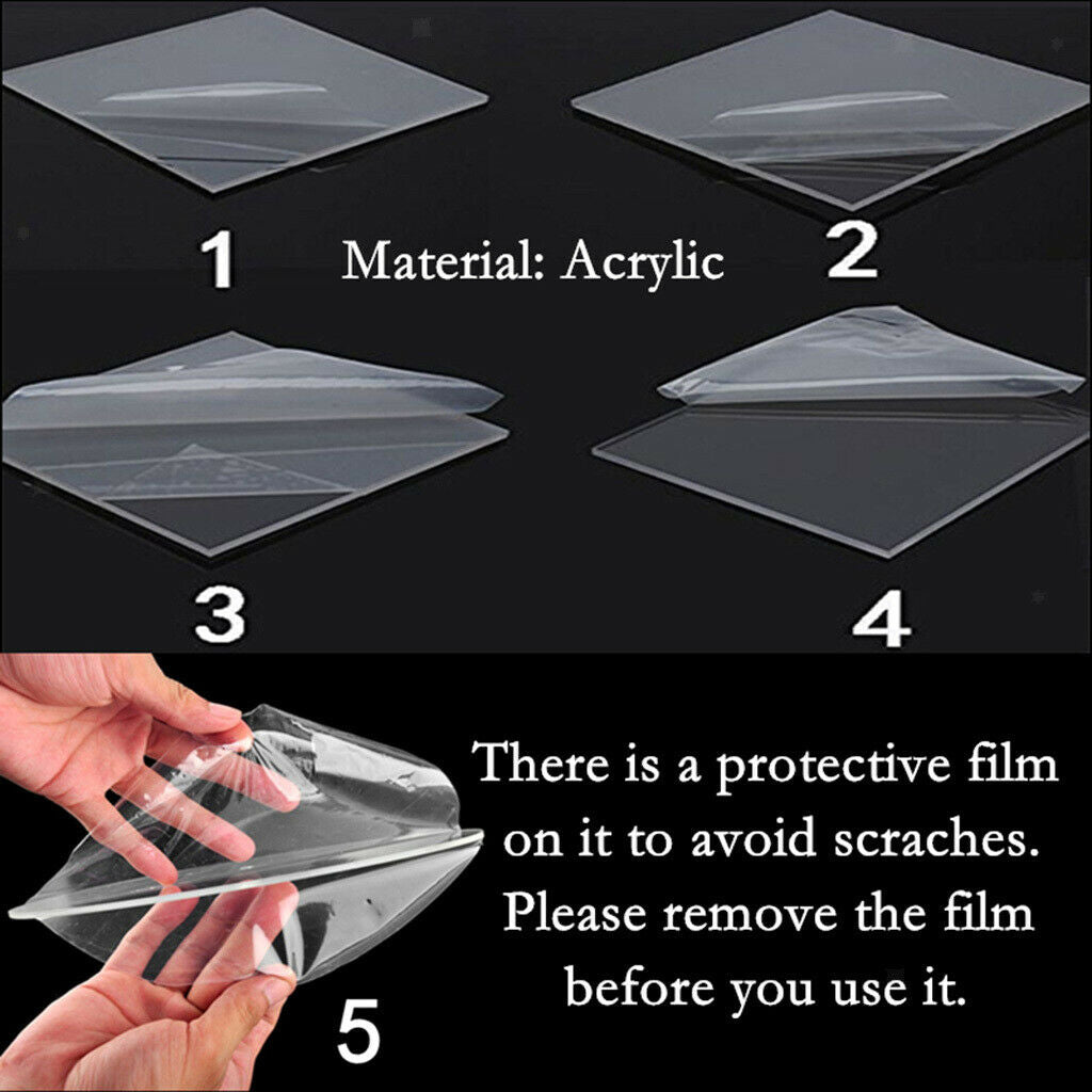 Clear Anti-Slip Acrylic Computer PC Keyboard Stand Tray for Office School