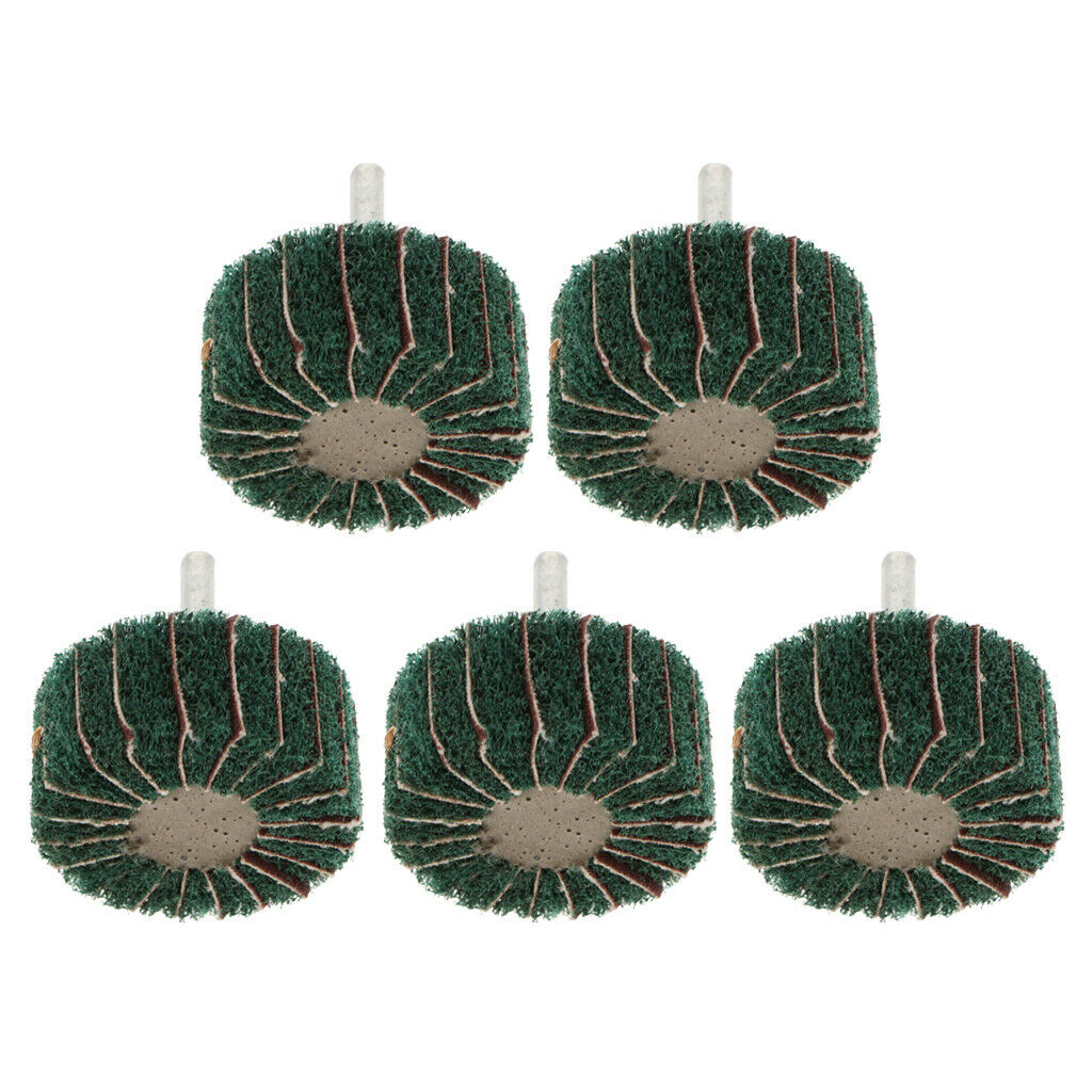 6mm Shank, Fleece Sanding Flap Wire Drawing Polishing Buffing Wheel