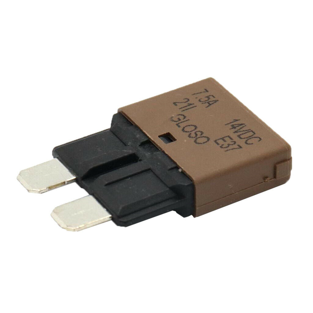 Car Truck Marine Universal Reset Circuit Breaker Blade Fuse 12V/24V 7.5A