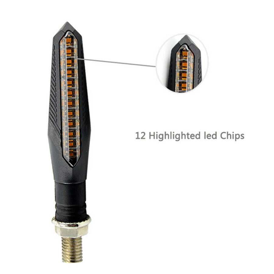 2x Car Flowing Turn Signal Indicator DRL Light LED Strip Lamp Indicator Lights