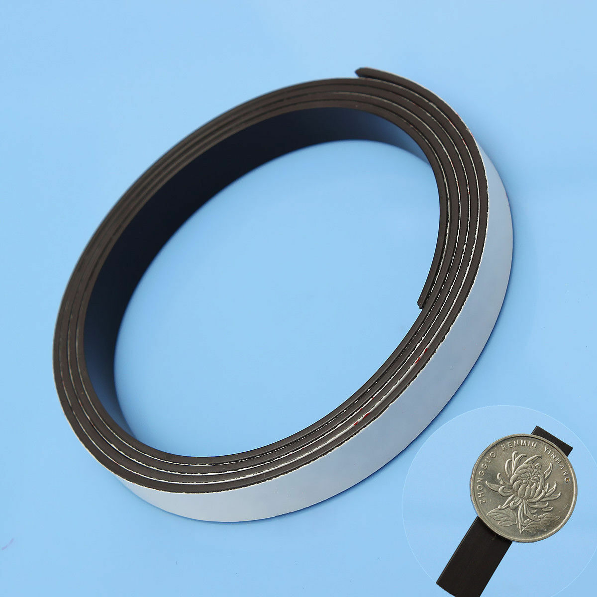1M Self Adhesive Strong backing Magnetic Tape Craft Magnet Strip 1m x 25mm x 1.5