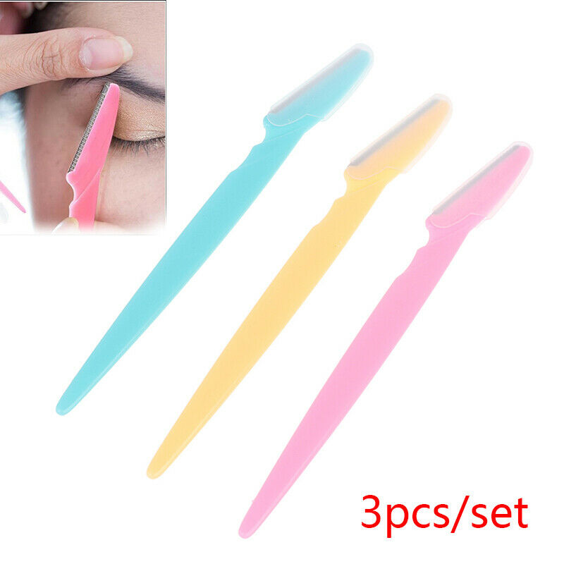 3Pcs/set Eyebrow Trimmer Hair Remover Set Women Face Razor Eyebrow Trimme.l8