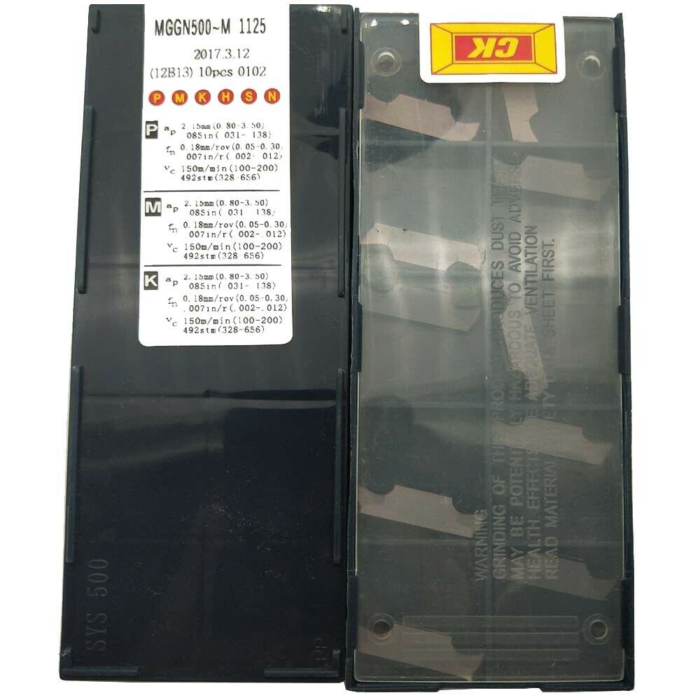 MGGN500-M Indexable CNC Grooving Carbide Milling insert For stainless steel