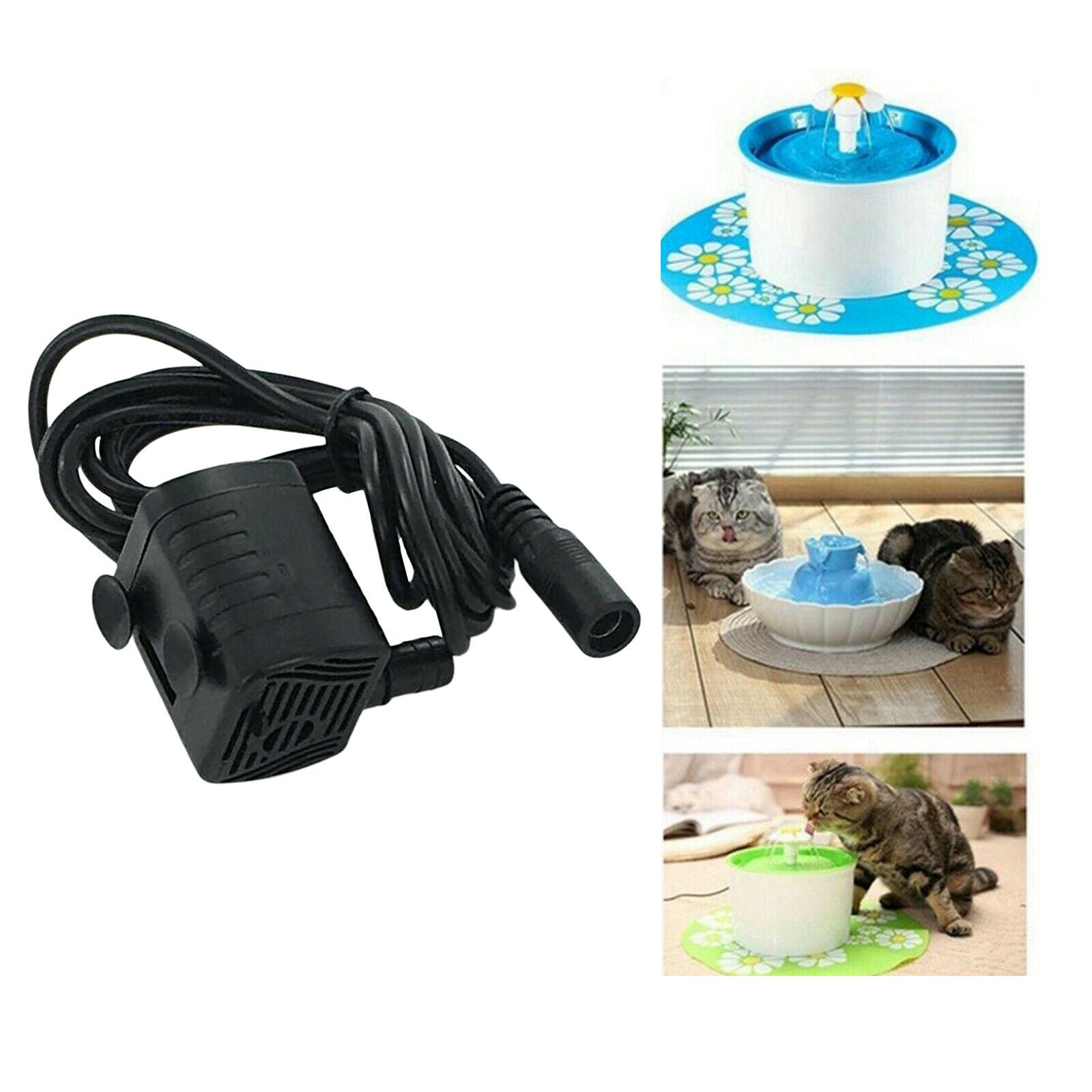 1x Brushless DC 12V Fountain Water Pump 200L/H for Aquarium Pond Circulating