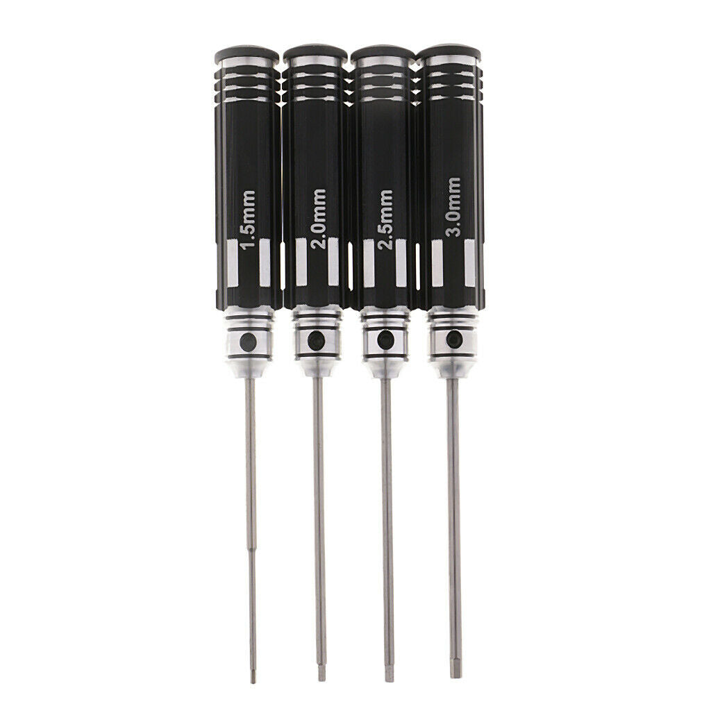 4x RC Repair Tools Head Hex Screw Drivers 1.5/2.0/2.5/3.0mm Kit for RC Car Accs