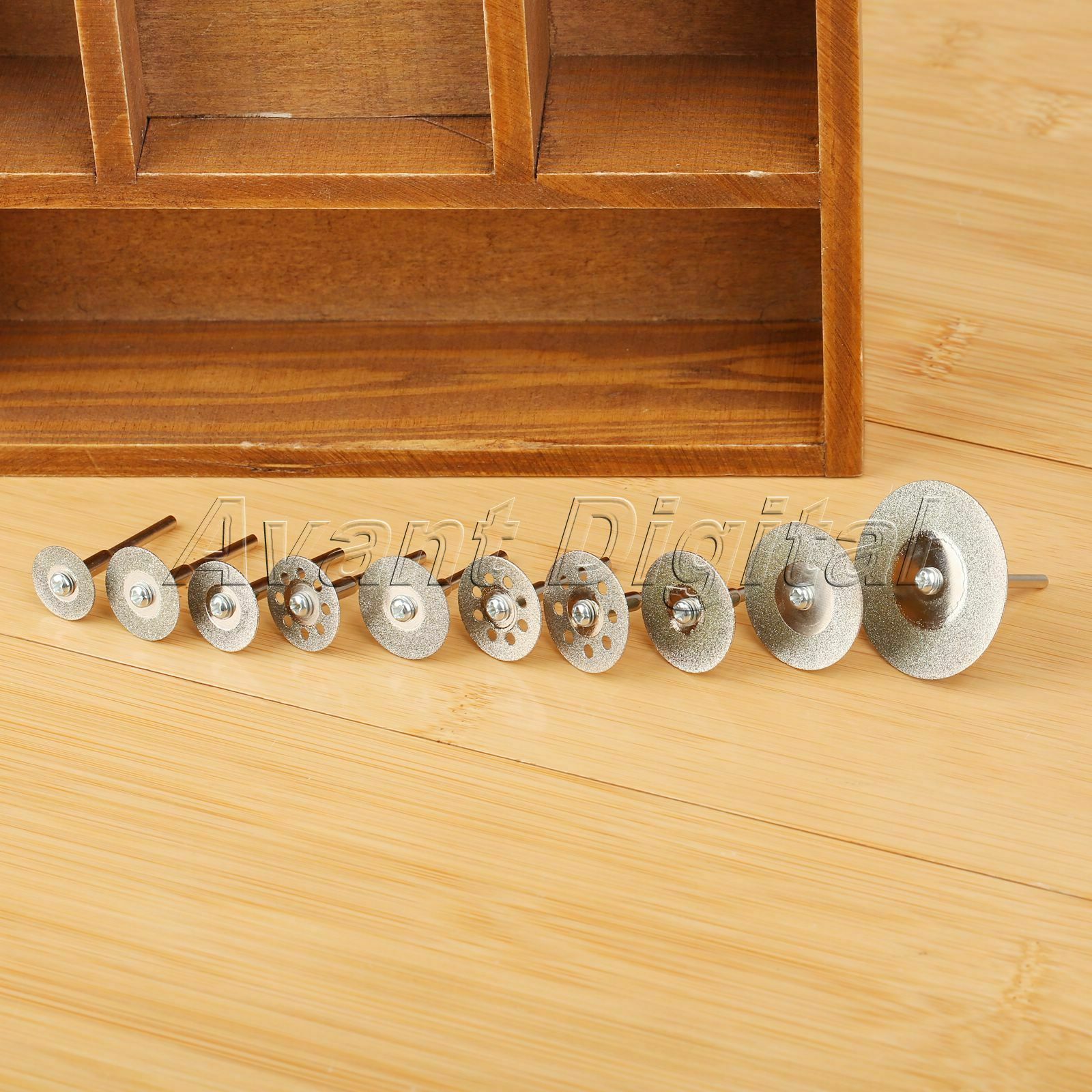 10Pcs Diamond Saw Cut Off Cutter Wheel Blade Discs Rotary Set Shank for Power
