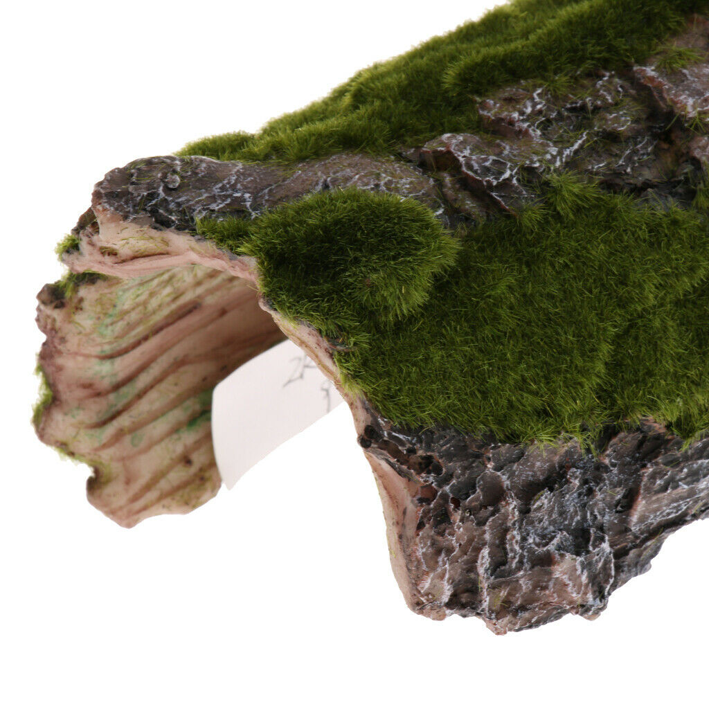 2 Pcs Bark Bends Den Caves/Hides Shelter Basking Platform Hideout House for