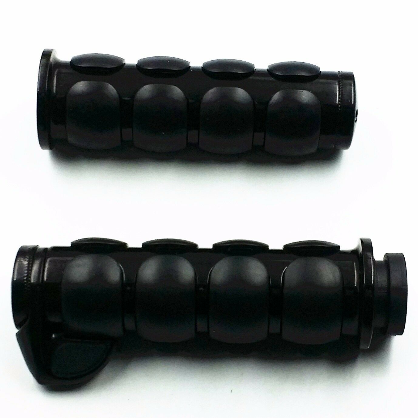 1" Handlebar Hand Grips Throttle Boss Cruiser Chopper Bobber Cafe Racer CB FL VT