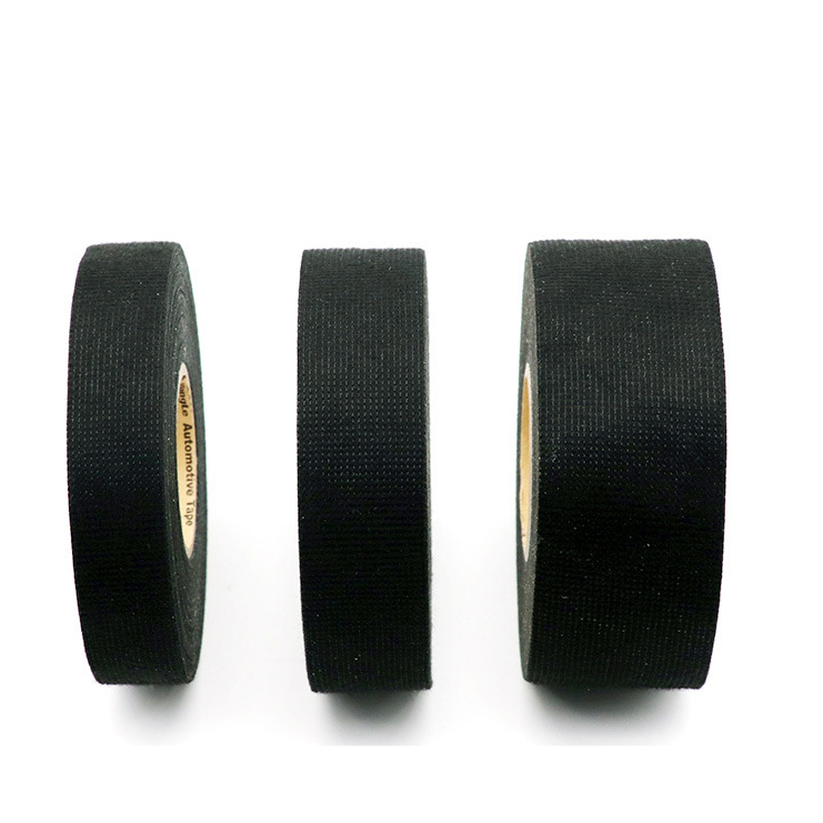 3PCS Wiring Harness Velvet Cloth Tape For Car Heat Resistant  19mm/25mm/38mm*15m