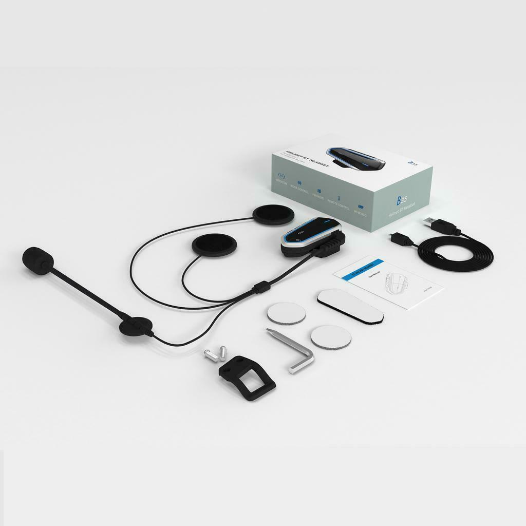 Riders IP54 BT Intercom Motorcycle Helmet Headset FM MP3 Handfree Calling