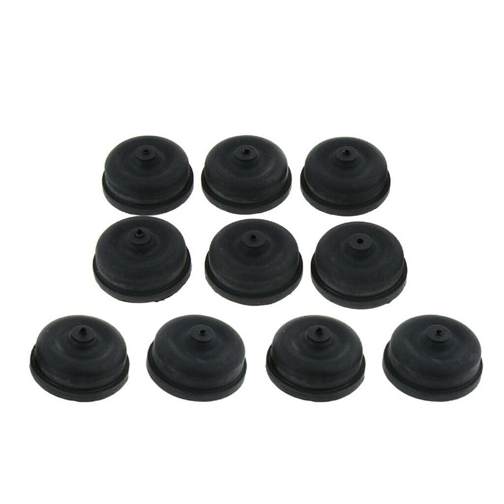 20 PCSFish Pond Air Pump Accessories O2 Pump Replace DIY Diaphragm Parts, Black,