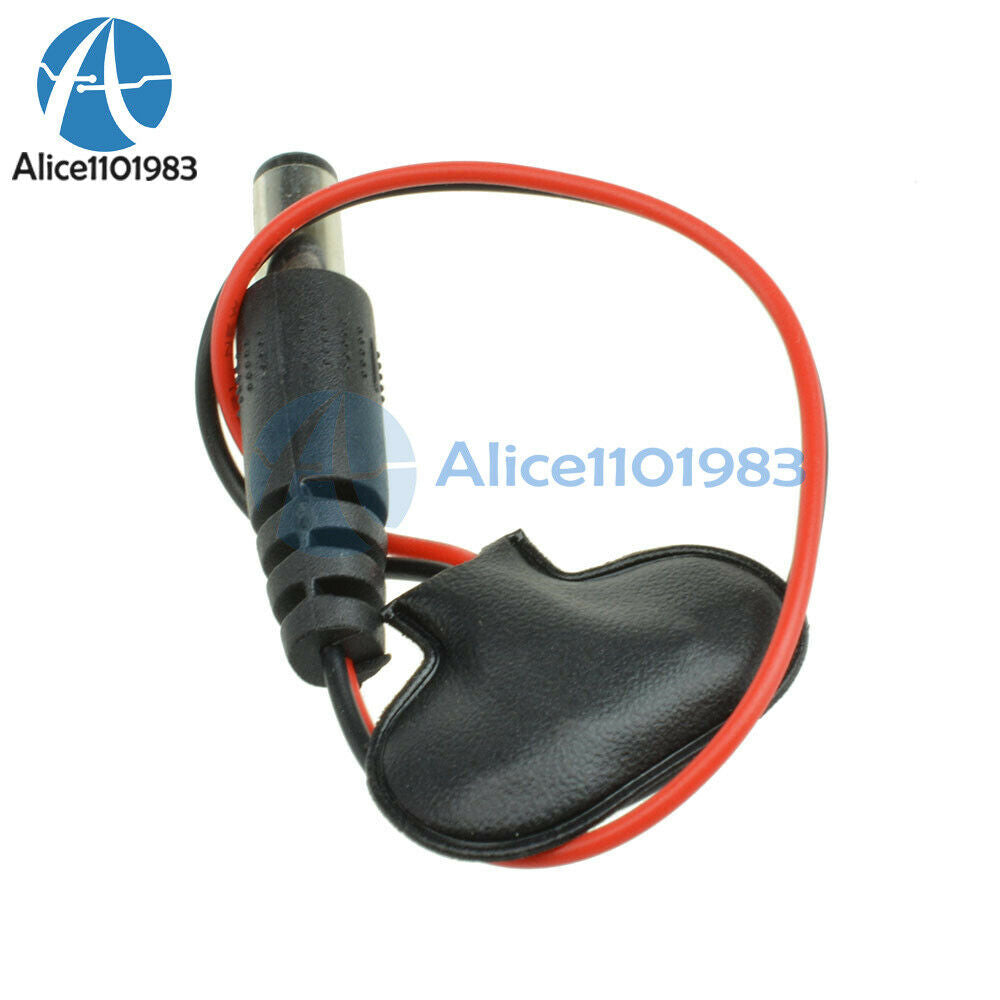 2PCS T type 9V DC Battery Power Cable Barrel Jack Connector for Arduino DIY