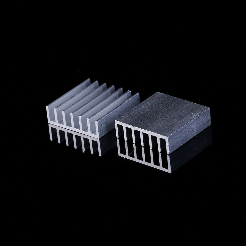 10pcs Aluminum 20x20x6mm IC LED Cooling Cooler Heatsink Heatsinks With Tap.l8