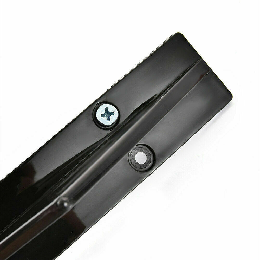 4PC Universal Rear Bumper Diffuser Spoiler Lip Splitter Shark Fin Trim Cap Cover