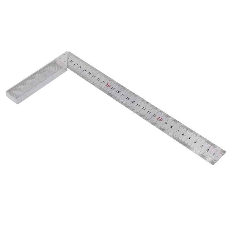 30cm/12 inch Metal Engineers Try Square Set Measurement Tool Right Angle 90 DeW5